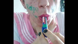 Horny stepdaddies Dominate Sexy Babe in BDSMGay Blowjob Session