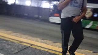 Amateur Slut Enjoying Her Curves While Masturbating in the Terminal