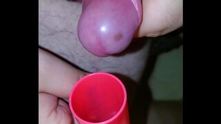 Cumslut Drinks and Swallows Until Drenched in Sweet Release