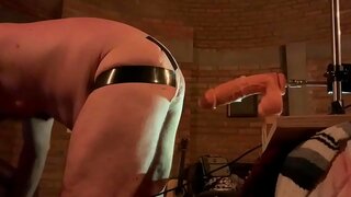 Gay Amateur Stands, Bends Over for Hot Anal Fun & Sissy Masturbation