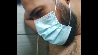 Voyeur Watches Gay Couple Get Intimate in Bathroom Stall