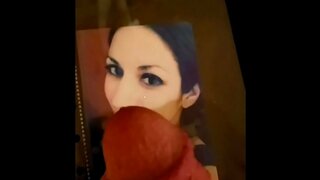 Steamy Latina Brunette Masturbates and Tributes in Seductive Solo Blowjob