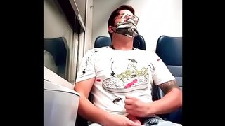 Hot Gay Cumfest – Erotic Masturbation on an Italian TrainAdventure