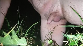 Guys Enjoy Steamy Outdoor Pissing Adventure Under the Stars