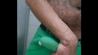 Hot Gay Amateur Masturbates and Cums in His Underwear