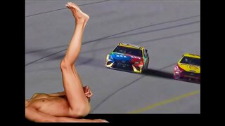 NASCAR Fan Shows Off Curves While JerkingSolo