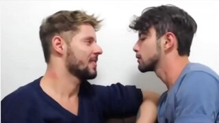 Passionate Kiss Sparks Intense Gay Desire Between Two Muscular Men