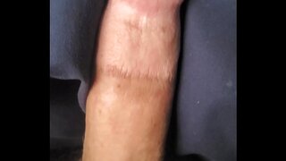 Intense Solo Stroking Session Feeling the White Cock