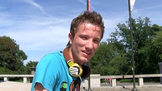 Curly Twink GetsCaught & Facialled inBushes - XXXGay