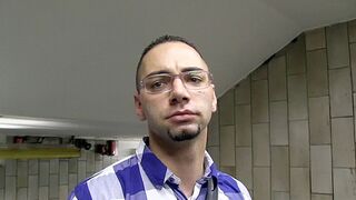 Subway slut gets blasted in the ass by XXX gay dudes