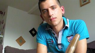 Desperate Stud Spreads Wide for Debt Collector - Loaned Out