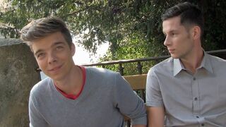Two Twinks Suck Cock Together in Double Submission POV - XXXGay