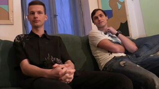 Two Young 18+ Czech Boys 18+ Compete for a Hard Cock - HotGayXXX
