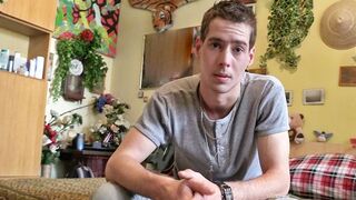 Guy Enjoys Hot Solo Fun with Double-Sided Dildo - Debts Paid