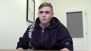 Tattooed Twink Eats Cum, Gets Roughly fucked by Dirty Scout