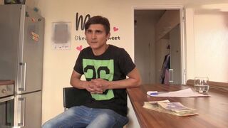 Sad Czech Cutie Repays Debt with Hot Big-Dicked Stud Action