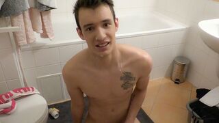 Thirsty Czech Guy Gets Poundede in Bathroom - Hot XXXGay Action