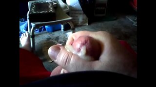 Fat Purv Shoots Massive Load in Intense Solo Orgasm Session