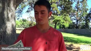 AnderStepson Gets Paid for Intense Blowjob and Anal Sex with Big Dick Jock