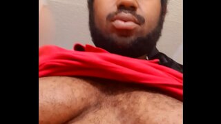 Thomas Flexes His Black Cock in a Steamy Gay Amateur Solo Scene