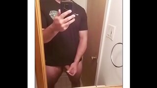Straight Guy Explores Sensual Masturbation On Live Webcam