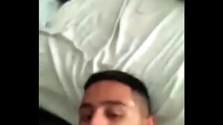 Smiling After Milking Blowjob in Hot Bukkake Scene