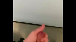 Caught On Camera – Cumming Hard in Public Toilets During Intense Wank Session