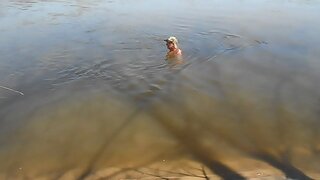 First Skinny Dip of 2020 in Chilly Des Moines River