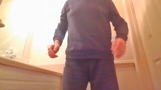 Mature Man Strips Down for Hot Solo Cock Play & Ass Teasing