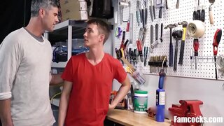 Stepson Tries stepdad’s Toys in Hot Anal Adventure