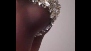 Shiny-Thonged Stud Unveils Hot Solo Gay Action as Late Christmas Treat