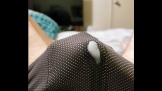 Horny Bear Cums Through Panties in Steamy Solo Masturbation Session