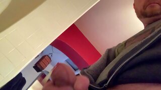 Big Gay Cock Masturbates to Massive Cumshot in Direct Link Action