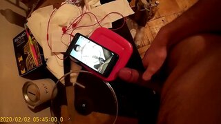Chubby Guy Rubs Leftover Food All Over His Dick in Wacky Solo Fun