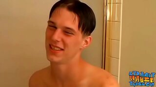 Aaron Strokes His Big Dick Until He Blows MassiveLoadsSolo