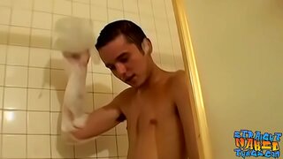 Tattooed Thug Masturbates Sensually Post-Steamy Bath Session