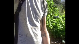 Public Faggot Wanks Outdoors for Hot Gay Porn Thrills