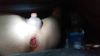 Big Cucumber Stretches Ass Gaping Amateur Prolapse Anal Action