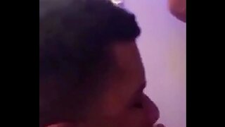 Rico's AmateurGay Blowjob Session Ends With Cumshot Finish