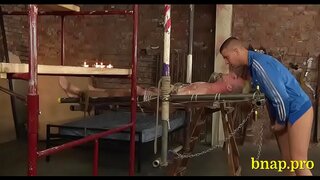 Hot Guy Enjoying Rough Bondage and BDSM Hardcore Sex Action