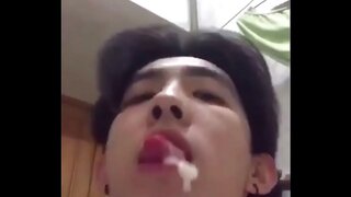 Thai Teen 18+ Boys 18+ Cumshots and Drink Their Own Semen in Wild Solo Sessions
