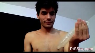Twink Pleases Himself With HardcoreSolo Piss and Orgasm Session