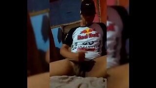 Brand New Novinho Masturbates in Favela Gay Porn