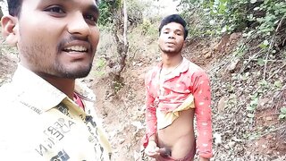 Exploring The Jungle, He Slowly Masturbates & Enjoys Noontime Passion In The Forest