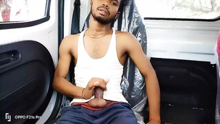 Slow Car Masturbation Adventure in the Lush Indian Forest