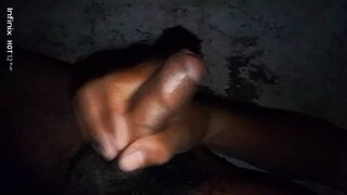 He Masturbates Sensually in the Bathroom During an Intimate Night