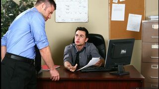 Office Ass Fuck with Tristan Phoenix & Tristan Jaxx