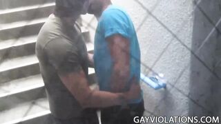 Gay Dudes Screw Wildly in Public Spaces - Hot XXX Action