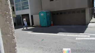 Freaky Gay Rendezvous – Restroom Masturbation Takes Control