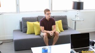 Shy Newcomer Lucas Cums Hard After Intense Bottoming Session